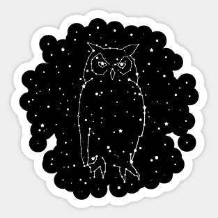 Owl Constellation Sticker